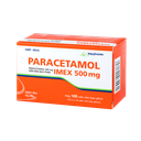 Paracetamol Imex 500mg Hộp 10 vỉ x 10 viên Imexpharm