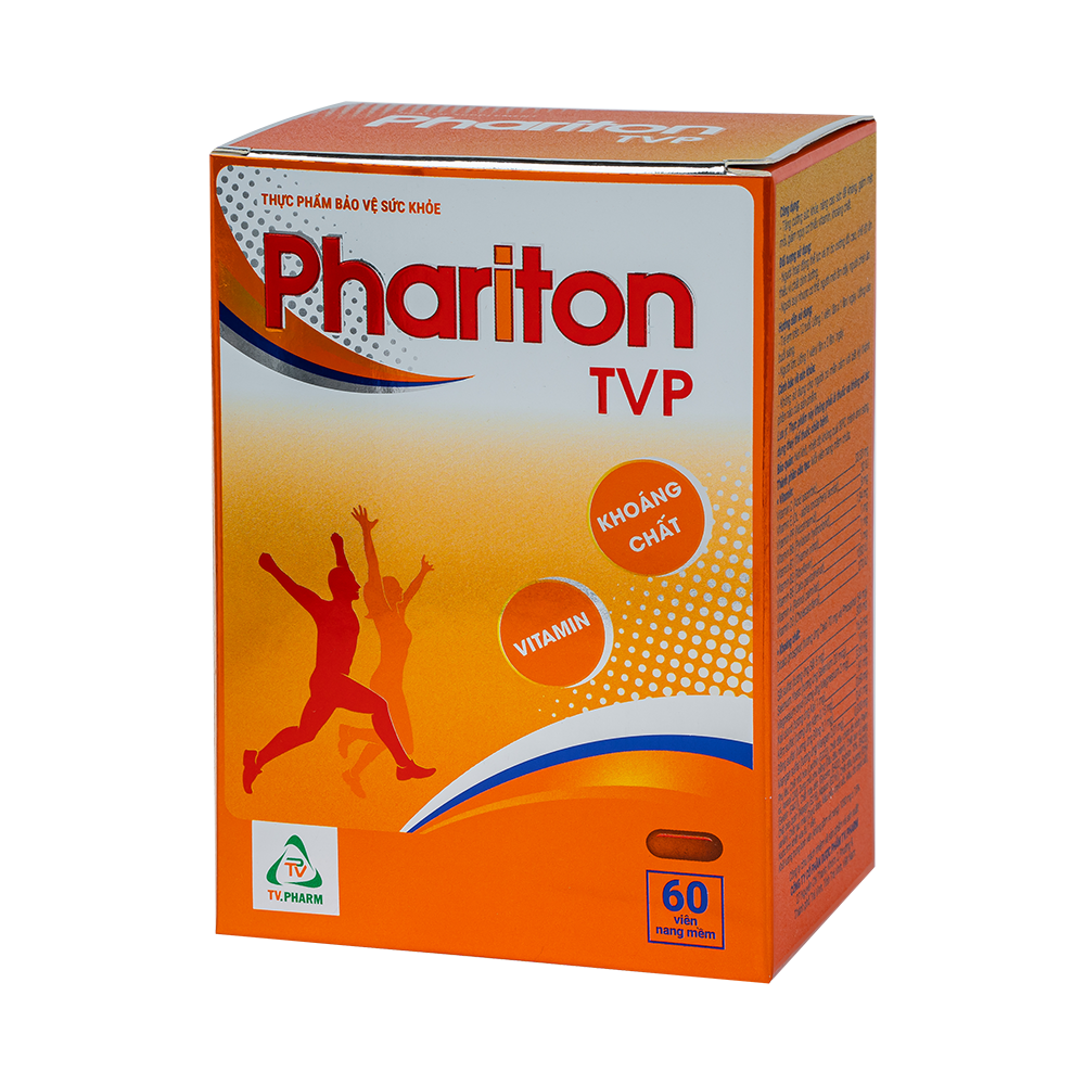 Phariton TVP v/5,h/60 Hộp 12 vỉ x 5 viên TVPharma