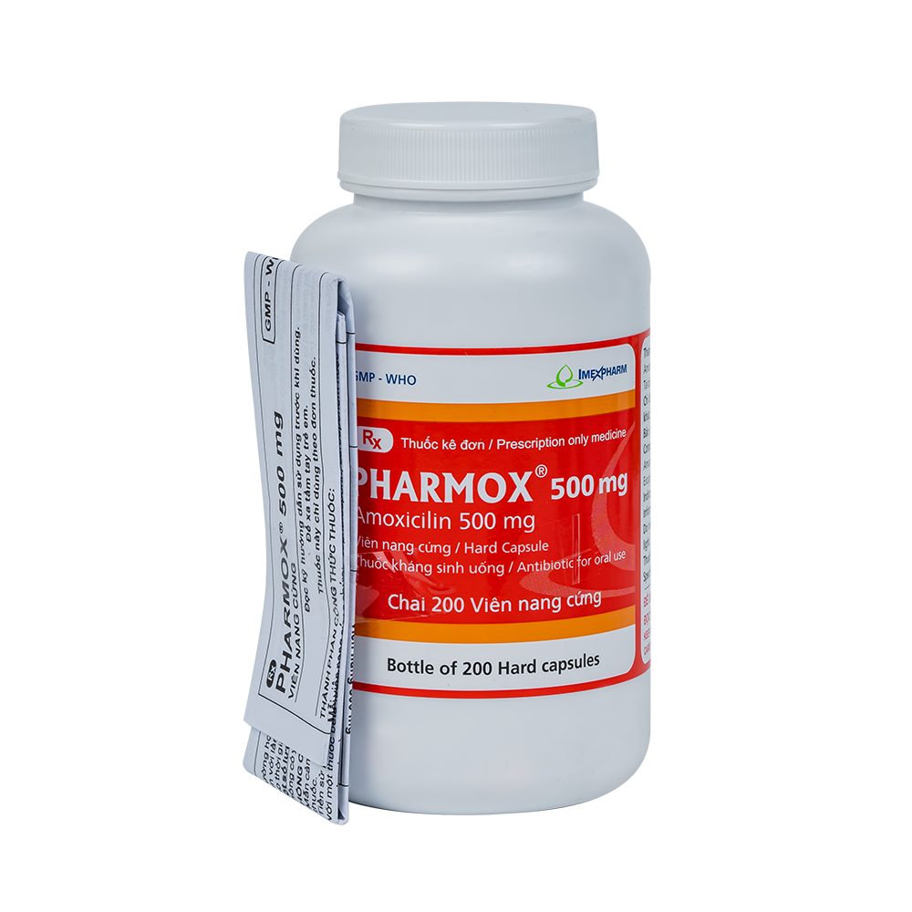 Pharmox 500 mg chai 200 viên
