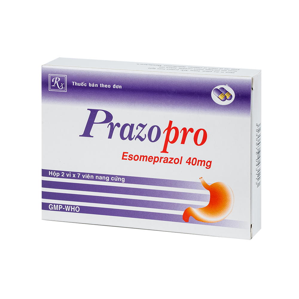 Prazopro 40mg H/14 Hộp 2 vỉ x 7 viên TV.Pharm