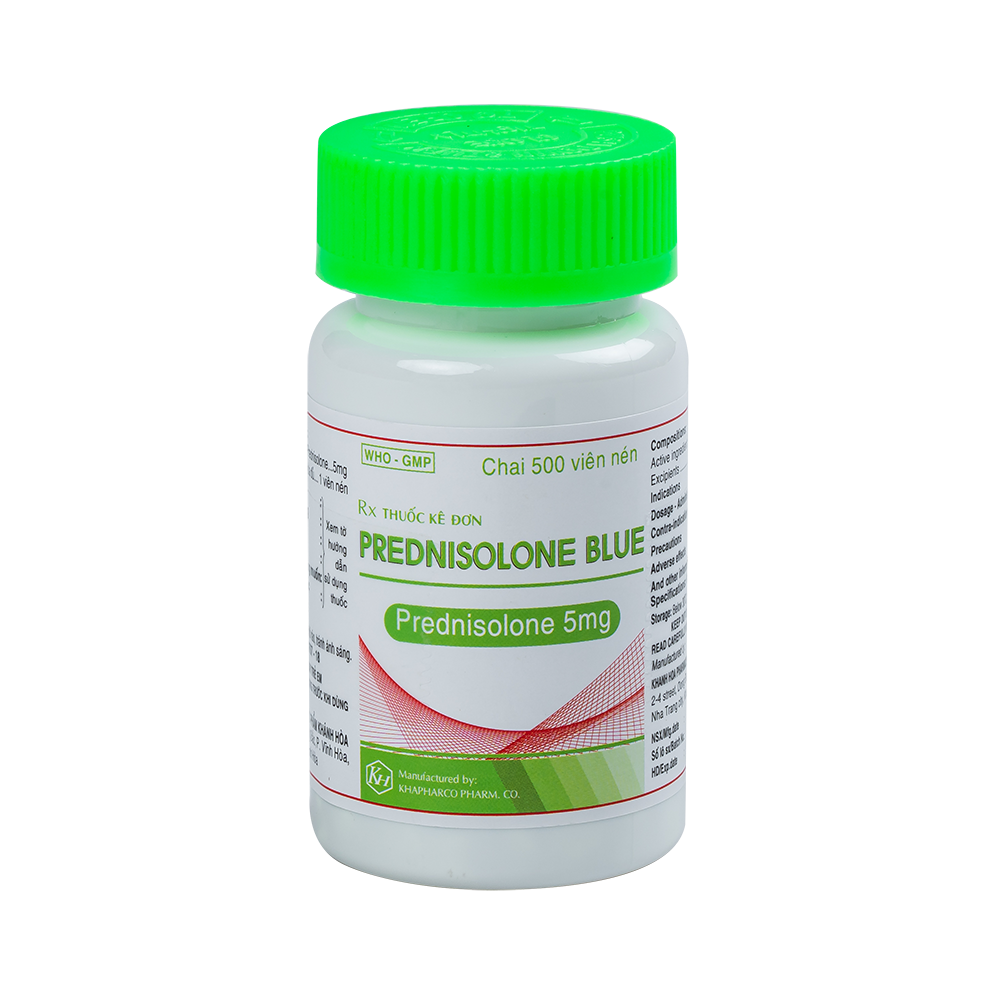 PREDNISOLON BLUE Chai 500 viên Khapharco