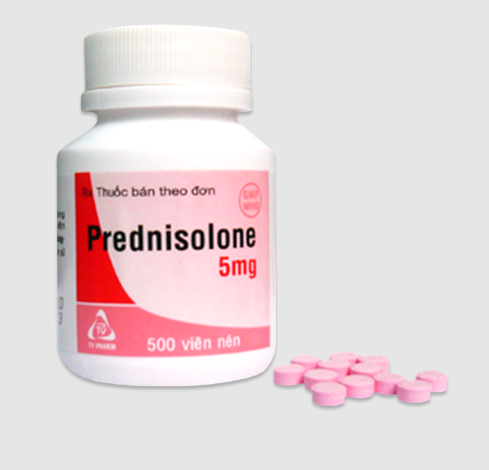 Prednisolone 5mg (tròn) C/500 Chai 500 viên TVPharma