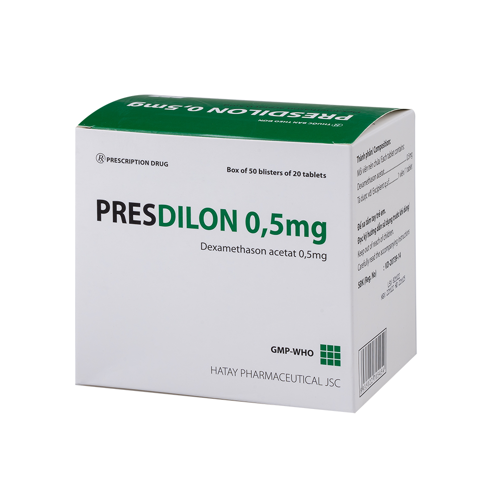 Presdilon 0,5mg H/50vỉ x20viên Hataphar