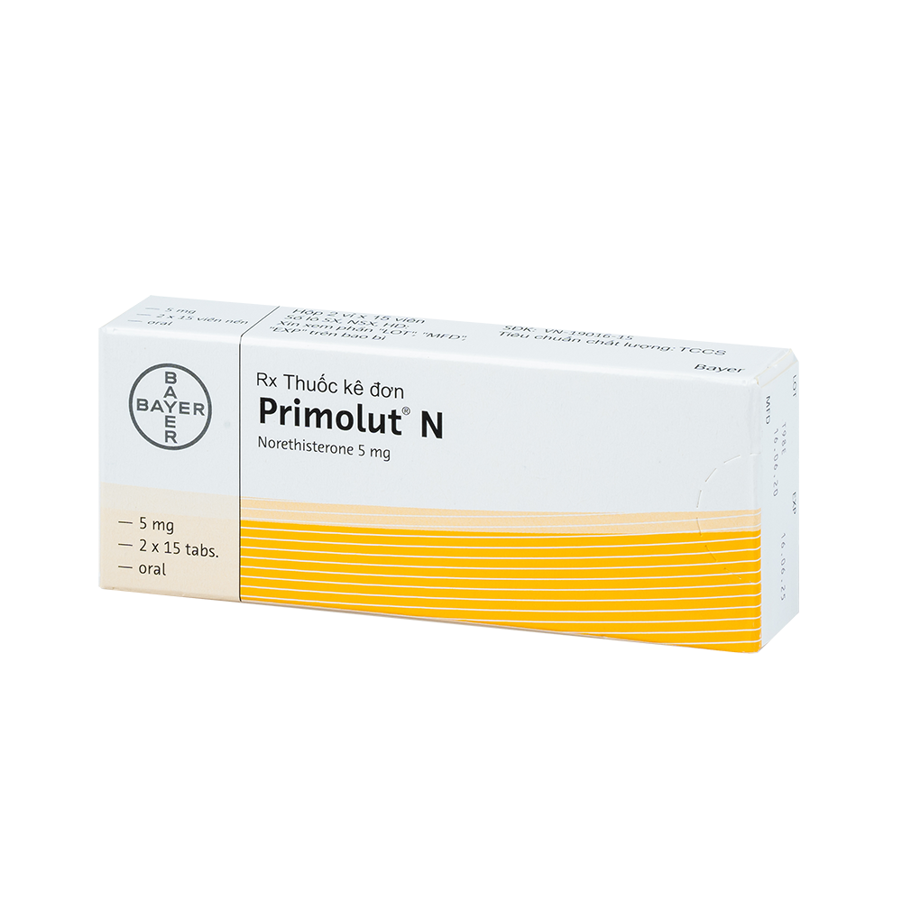 Primolut N Hộp 2 vỉ x 15 viên Bayer
