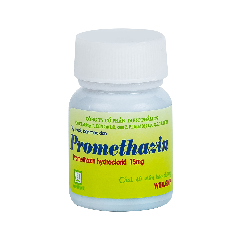 PROMETHAZIN 15mg Chai 40 viên