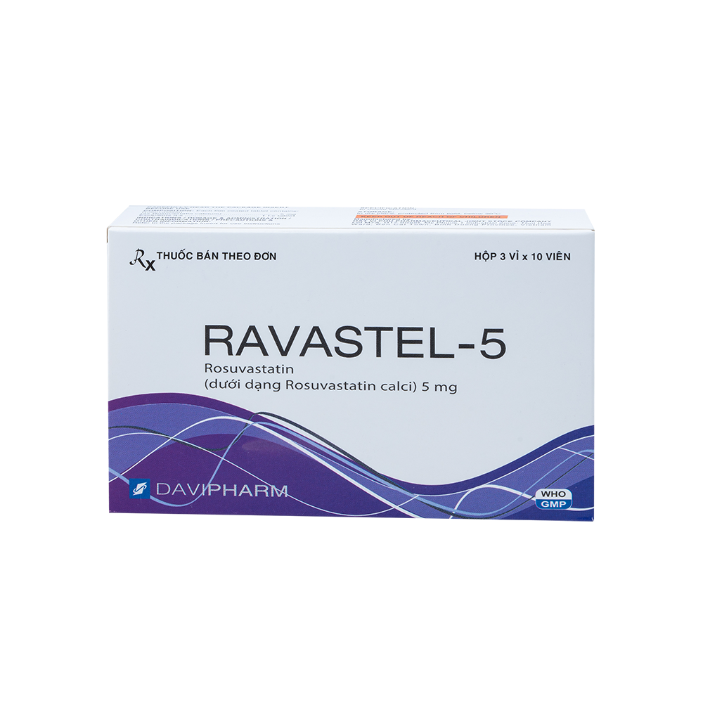 RAVASTEL-5 Hộp 30 viên Davipharm