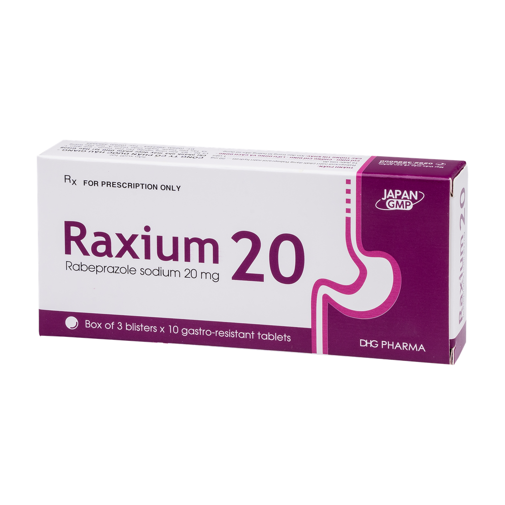 Raxium Hộp 3 vỉ x 10 viên DHG
