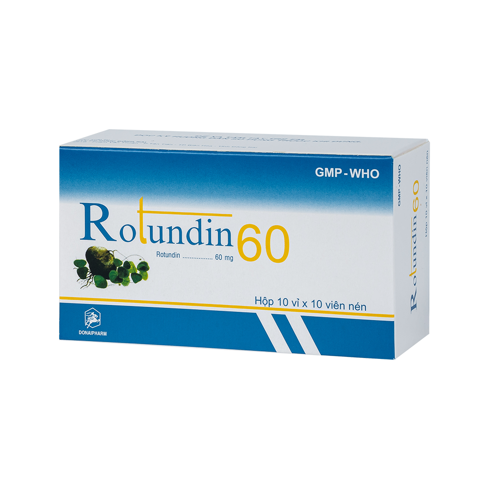 Rotundin 60mg Hộp 10 vỉ x10 viên nén ĐỒNG NAI