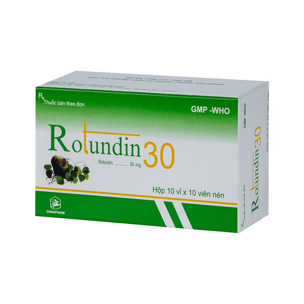 Rotundin Hộp 10 vỉ x10 viên nén