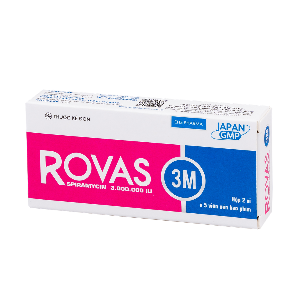 Rovas 3M Hộp 2 vỉ x 5 viên DHG
