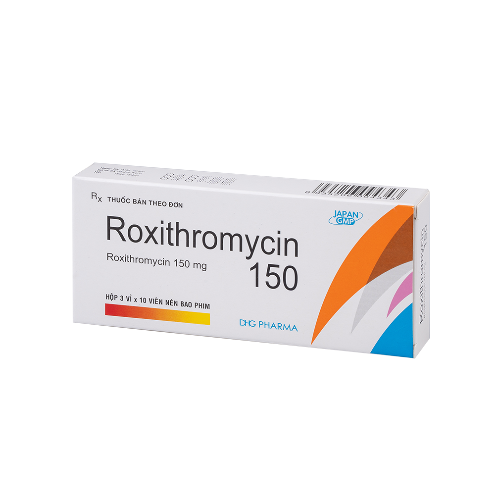 Roxithromycin Hộp 3 vỉ x 10 viên DHG