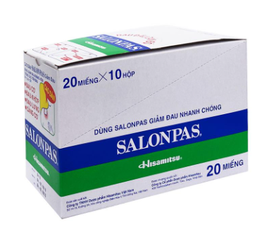 Salonpas 20 miếng Hộp 10 hộp nhỏ x 20 miếng HISAMITSU