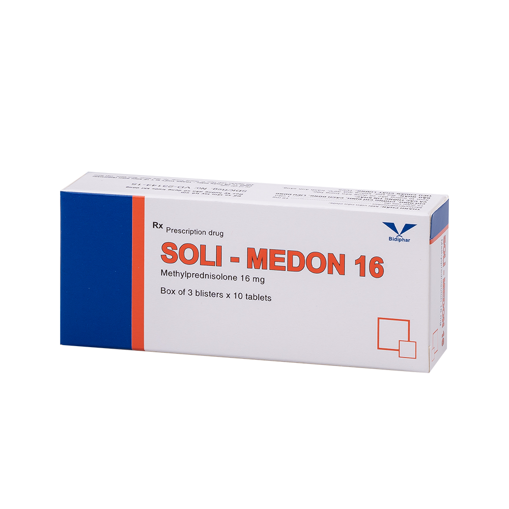 Soli-Medon 16 H/30 Hộp 3 Vỉ x 10 Viên Bidiphar