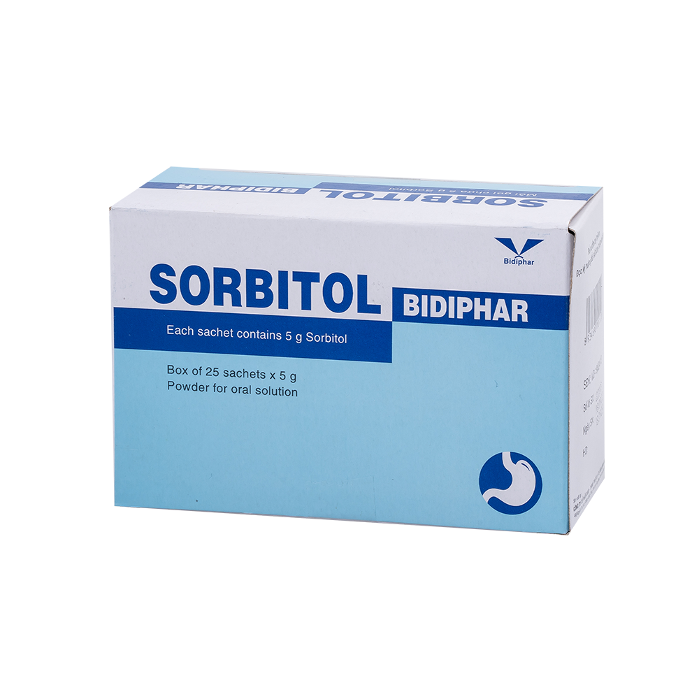Sorbitol Bidiphar H/25 Hộp 25 Gói Bidiphar