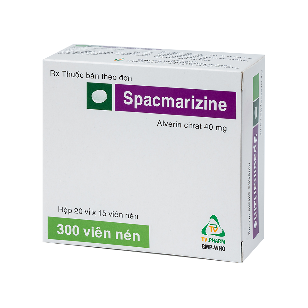 Spacmarizine Hộp 20 vỉ x 15 viên TV.Pharm