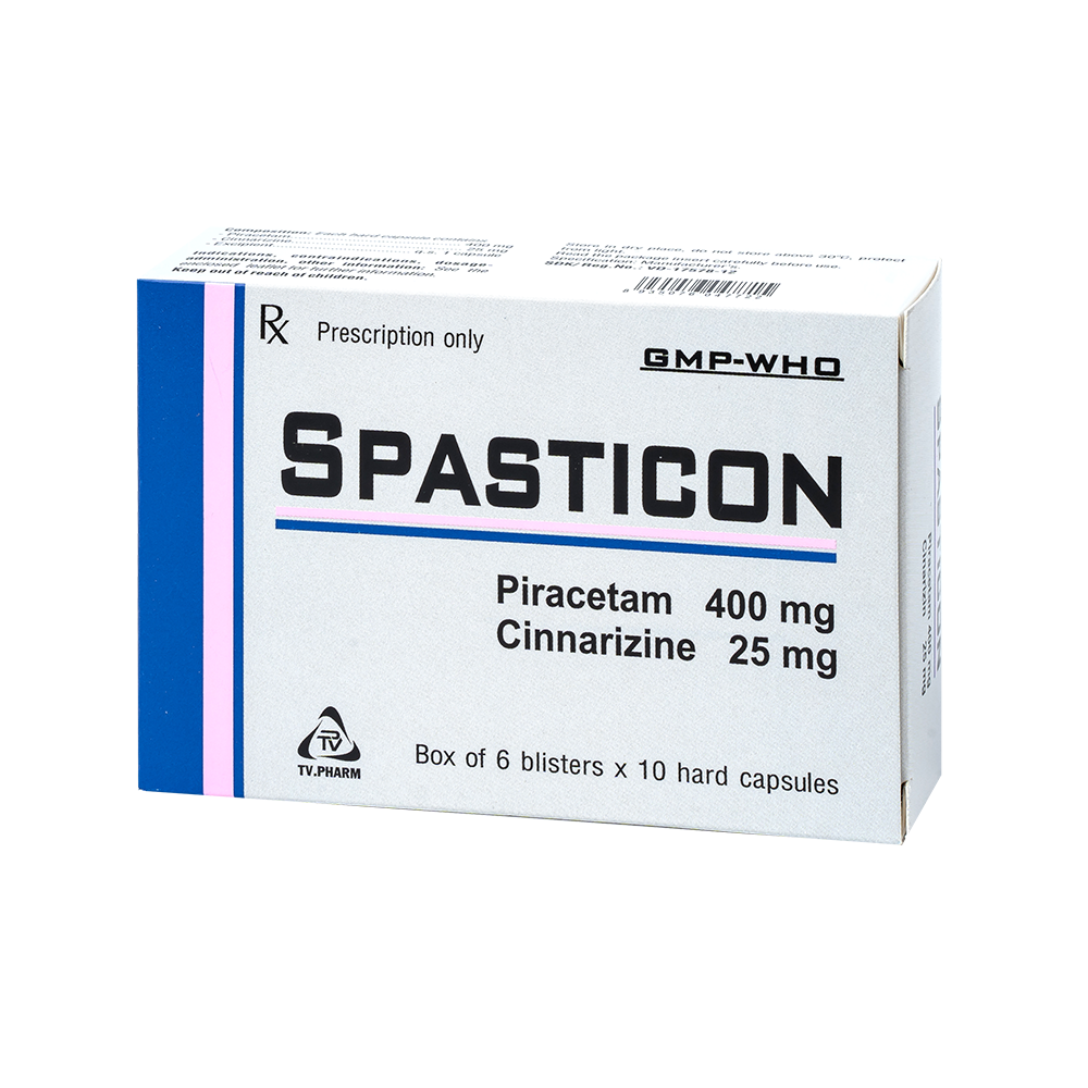 Spasticon Hộp 6 vỉ x 10 viên TV.Pharm