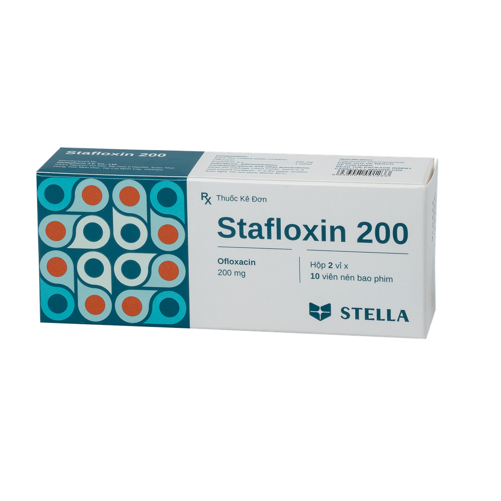 Stafloxin 200mg Hộp/20viên Stella
