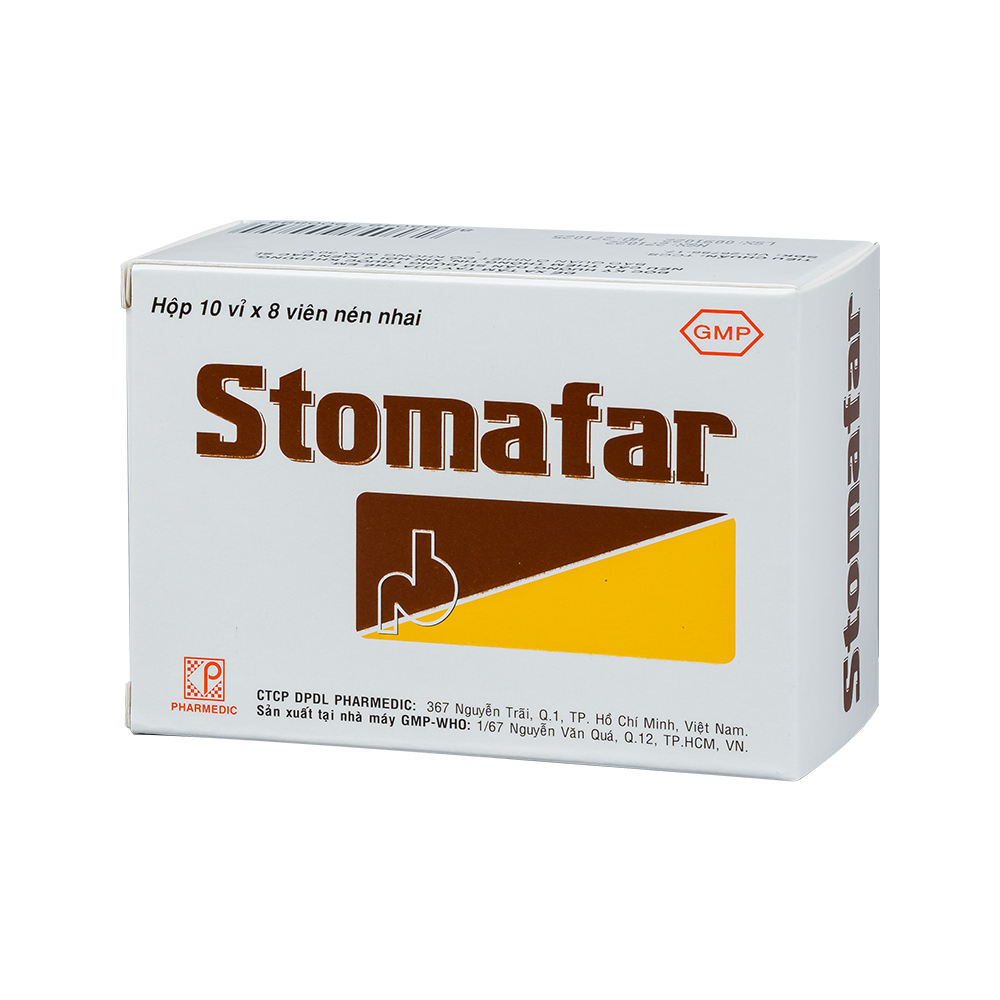 STOMAFAR Hộp 10 vỉ x 8 viên
