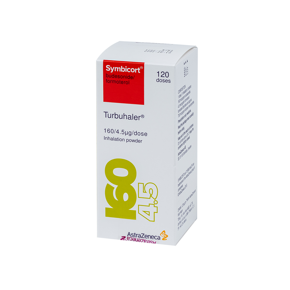 SYMBICORT TURBUHALER 60 DOSE 160/4.5 Hop 60 doses AstraZeneca