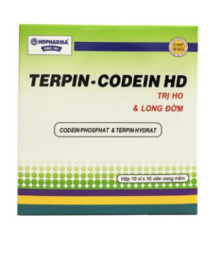 Terpin – Codein HD Hộp 10 vỉ x 10 viên HDPHARMA