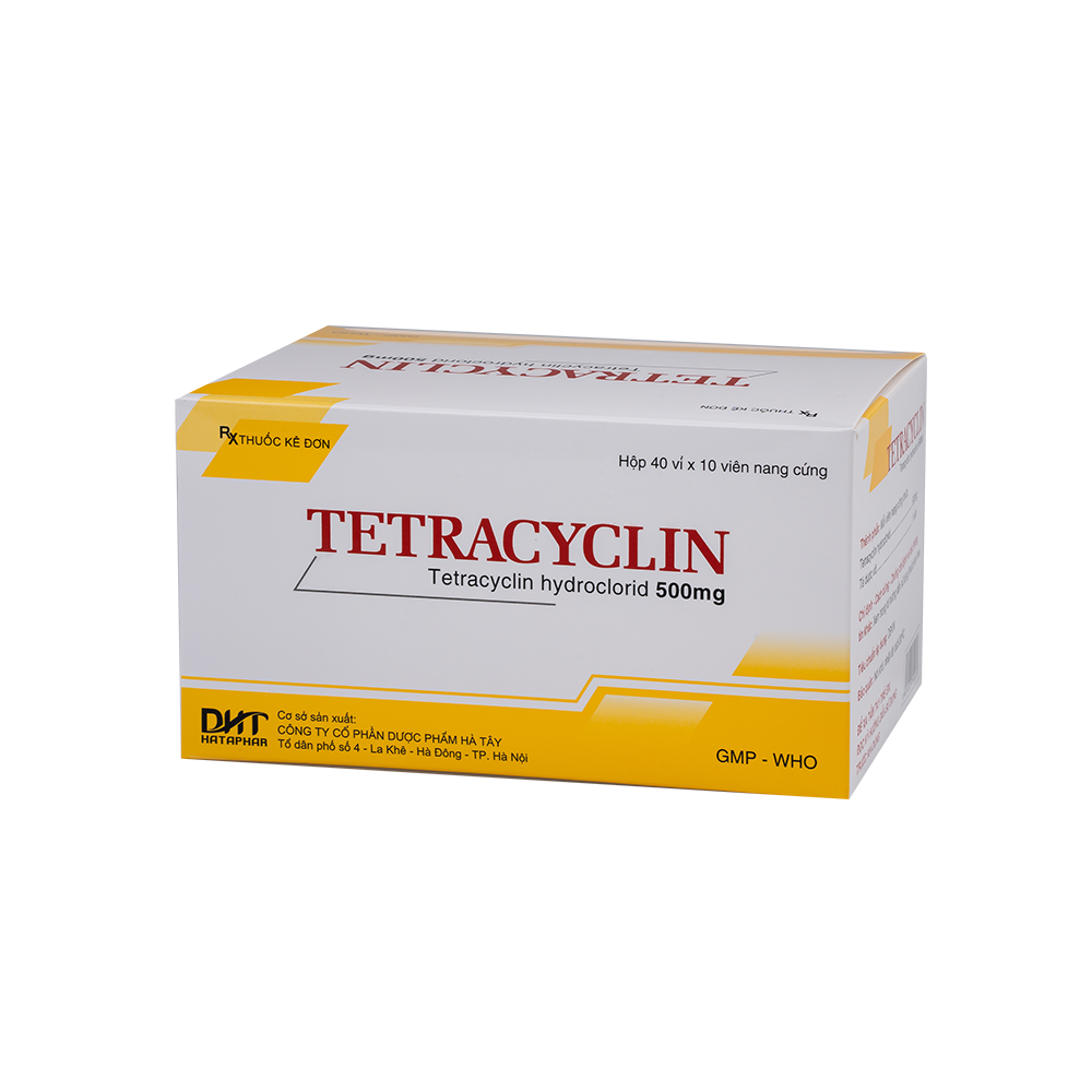 Tetracyclin 500mg H/40vỉ  x10nang Hataphar