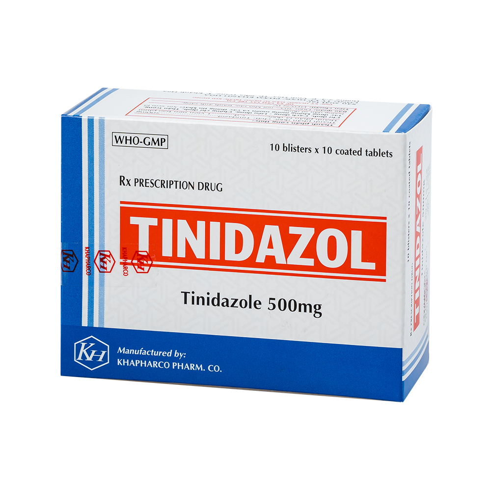 TINIDAZOL Hộp 100 viên Khapharco