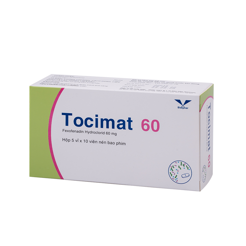 Tocimat 60 H/50 Hộp 5 Vỉ x 10 Viên Bidiphar