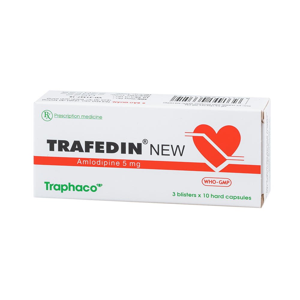 Trafedin New 5mg Hộp 3 vỉ x 10 viên Traphaco