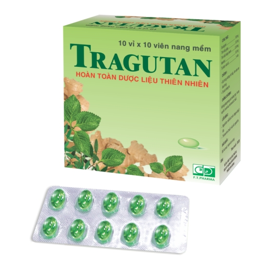 TRAGUTAN Viên Oval Hộp 10 vỉ x 10 viên F.T.PHARMA