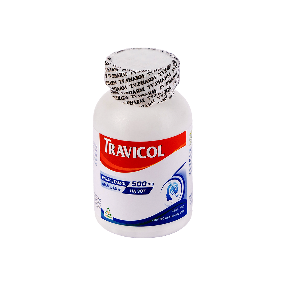 Travicol C/100 Chai 100 viên TVPharma