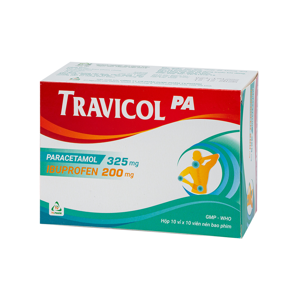 Travicol PA Hộp 10 vỉ x 10 viên TV.Pharm