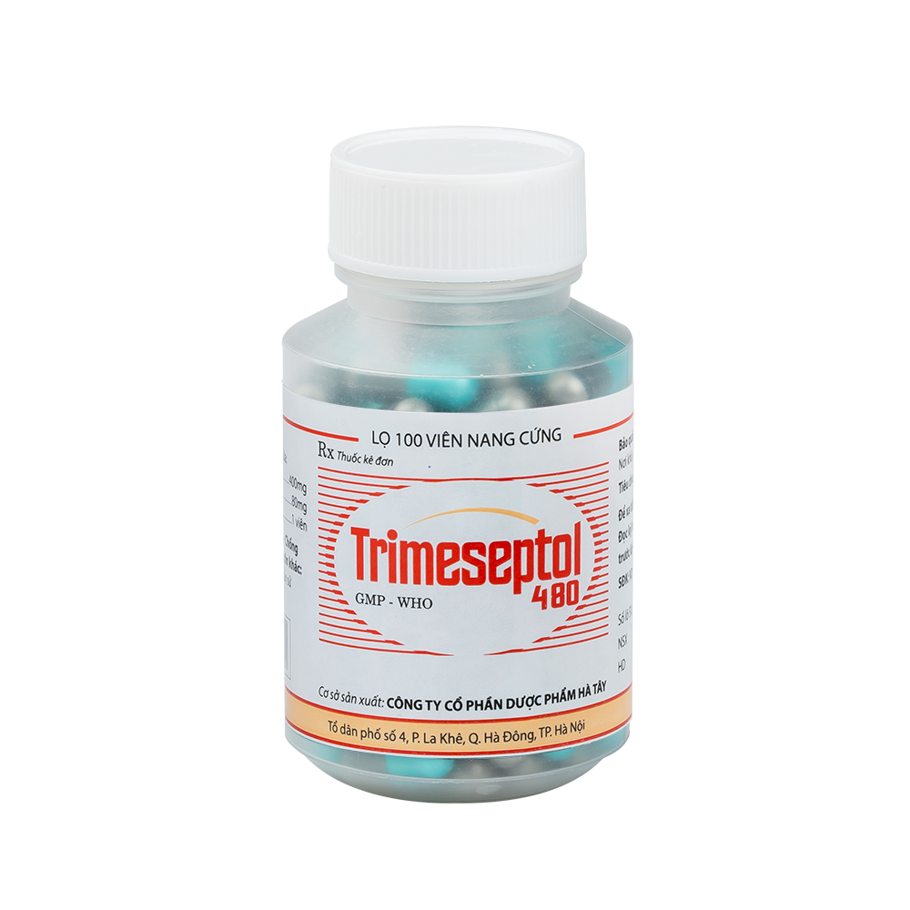 Trimeseptol  0,48g lọ 100viên nang Hataphar