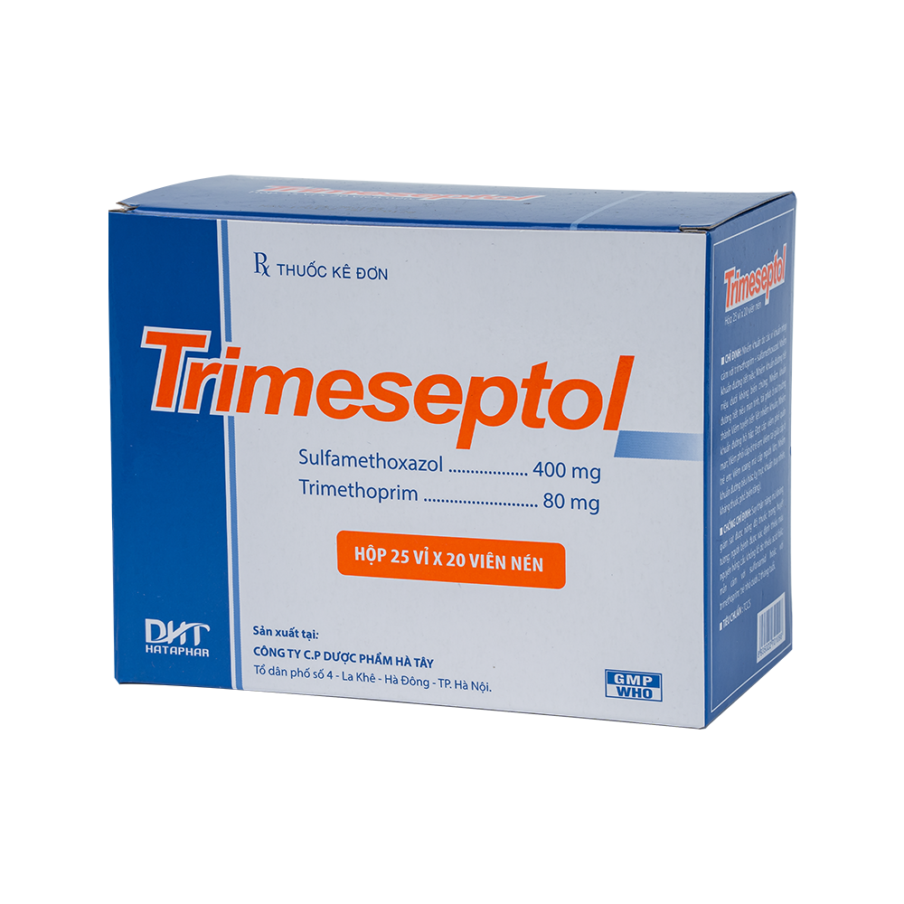 Trimeseptol nén vỉ Hộp 25 vỉ x 20 viên  Hataphar