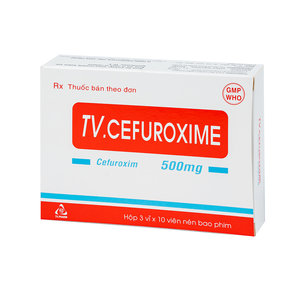 TV-Cefuroxime 500mg Hộp 3 vỉ x 10 viên TV.Pharm