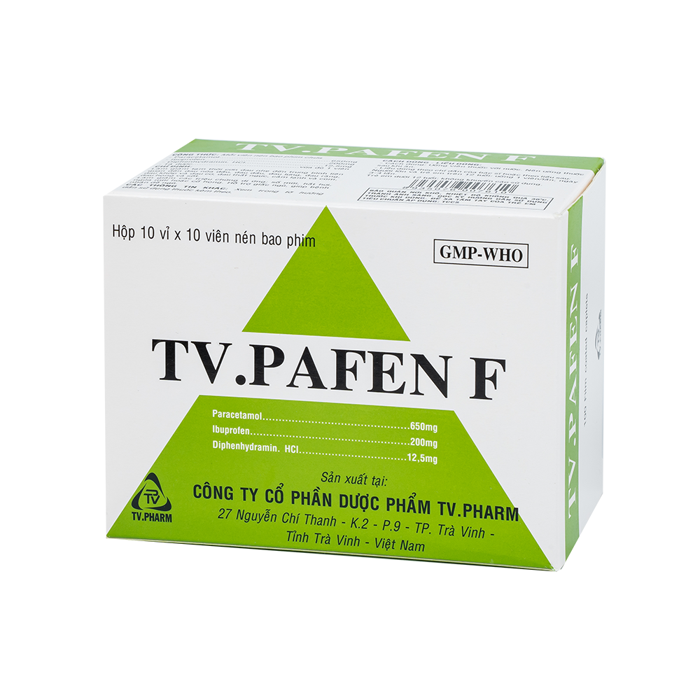 TV-PAFEN F Hộp 10 vỉ x 10 viên TV.Pharm