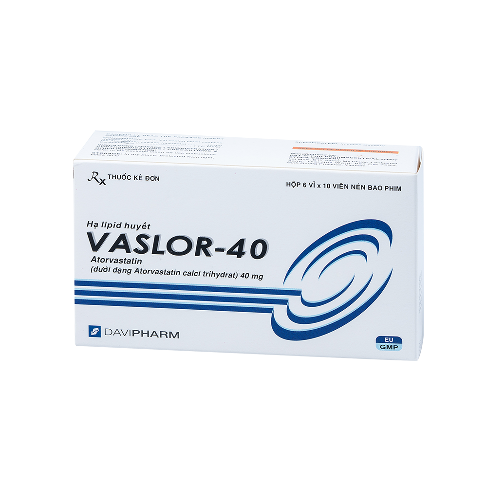 VASLOR-40 Hộp 60 viên Davipharm