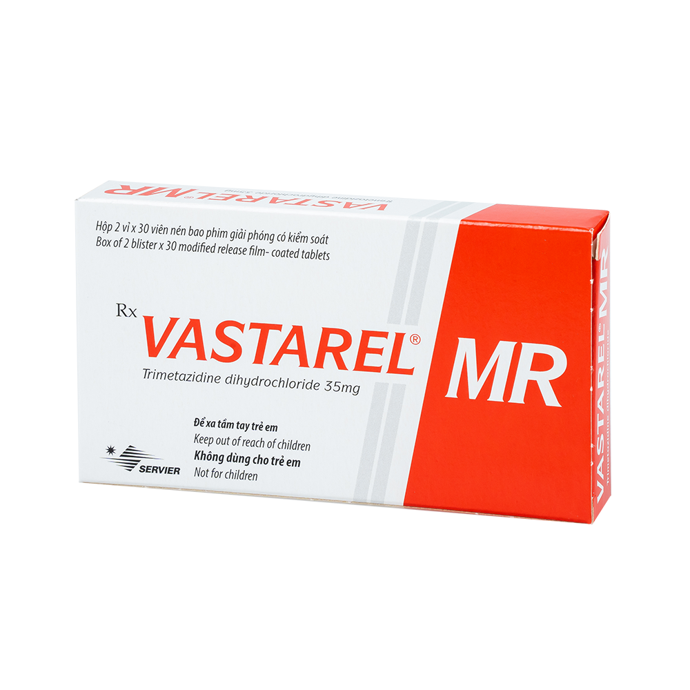 Vastarel MR 35 Hộp 2 vỉ x 30 viên Servier