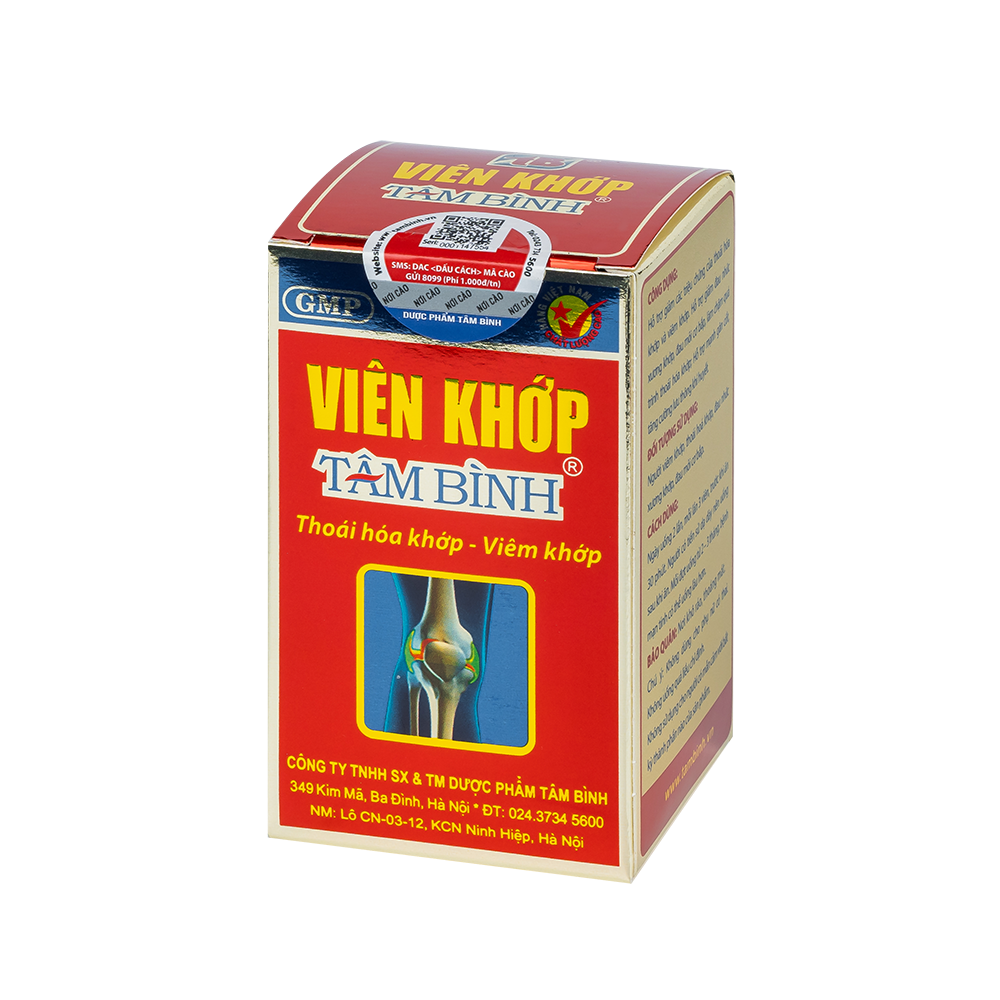 Viên Khớp Hộp 1 lọ x 60 viên Tâm Bình