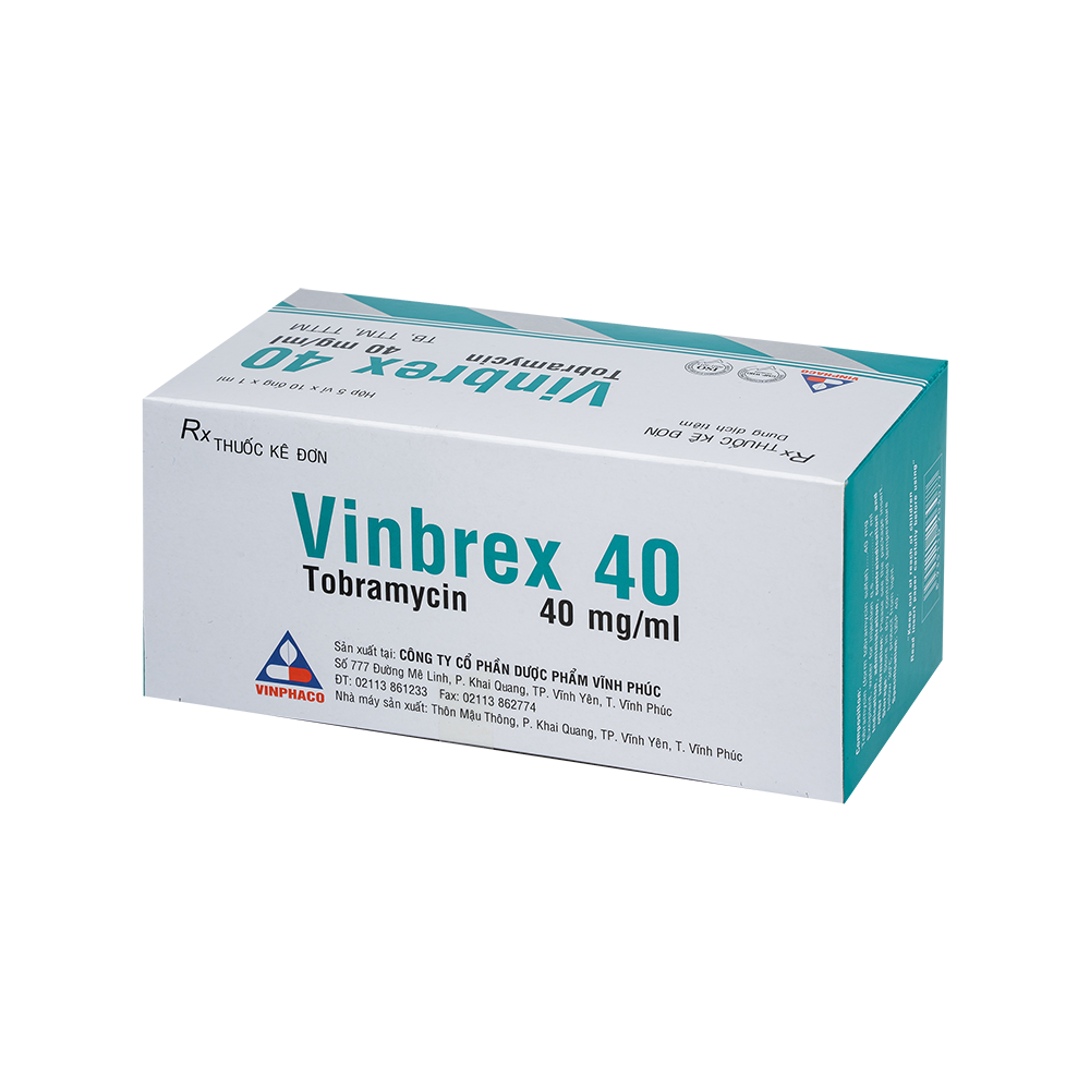 VINBREX 40 Hộp 5 vỉ x 10 ống  VINPHACO