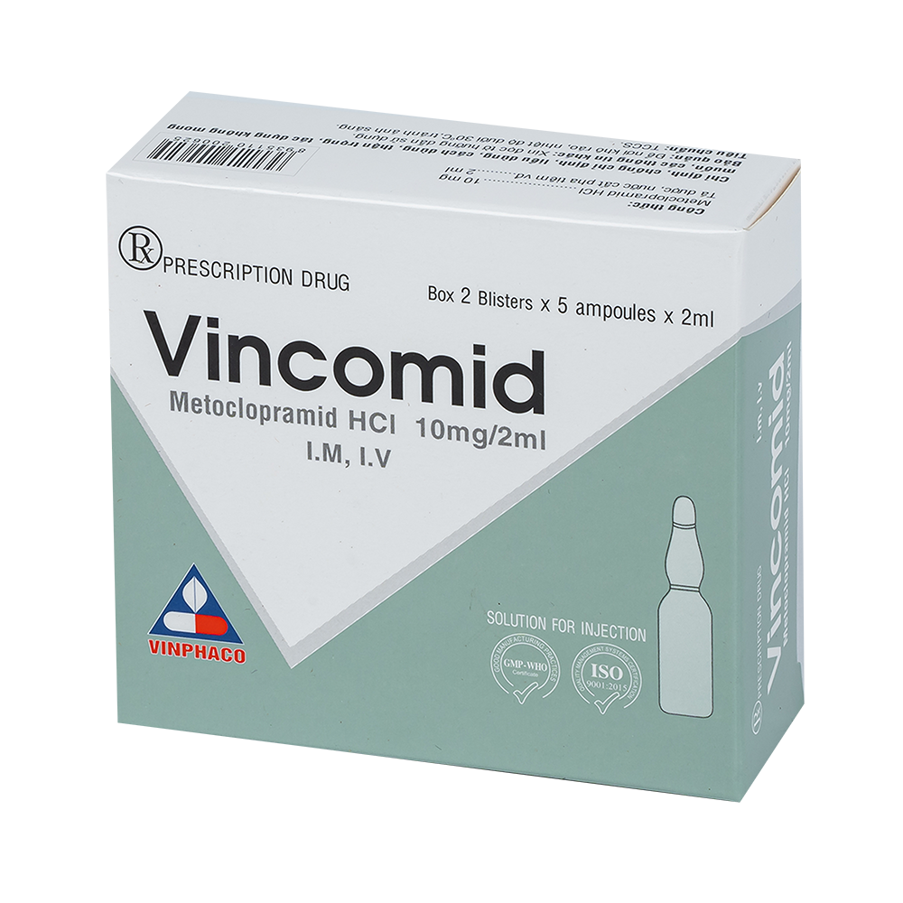 VINCOMID Hộp 2 vỉ x 5 ống VINPHACO
