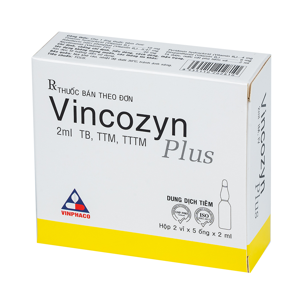 VINCOZYN PLUS  Hộp 2 vỉ x 5 ống  VINPHACO