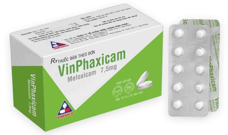 VINPHAXICAM Hộp 10 vỉ x 10 viên nén  VINPHACO