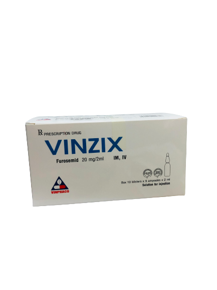 VINZIX 20MG Hộp 10 vỉ x 5 ống  VINPHACO