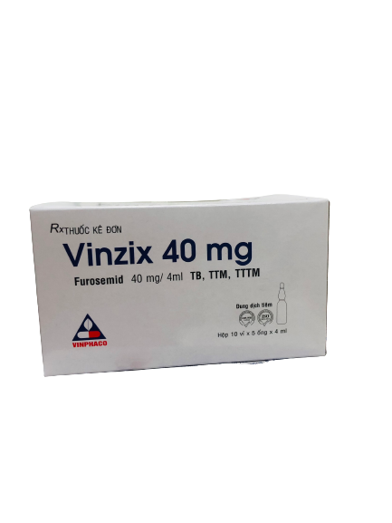 VINZIX 40MG Hộp 10 vỉ x 5 ống  VINPHACO
