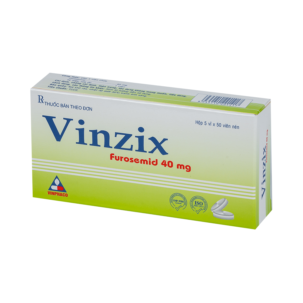 VINZIX Hộp 5 vỉ x 50 viên nén VINPHACO
