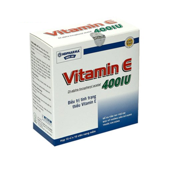 Vitamin E 400IU Hộp 10 vỉ x 10 viên HDPHARMA