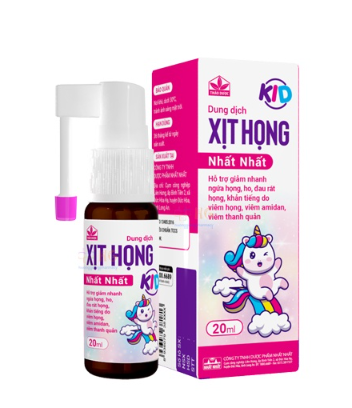 Xịt họng Kid Hộp 1 chai x 20ml Nhất Nhất