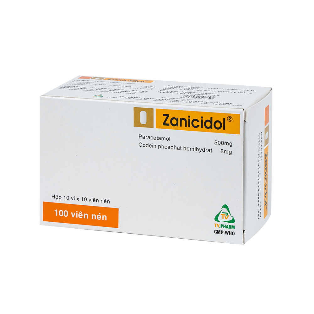 Zanicidol Hộp 10 vỉ x 10 viên TV.Pharm