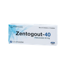ZENTOGOUT-40 Hộp 20 Viên Davipharm