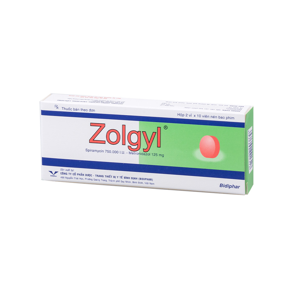 Zolgyl H/20 Hộp 2 Vỉ x 10 Viên Bidiphar